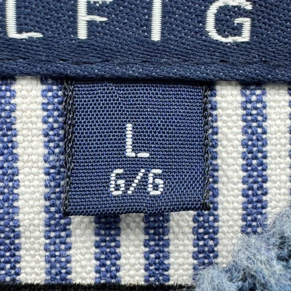 VTG Tommy Hilfiger Men's‎ L Blue Crew Neck Sweater Long Sleeve Pullover Casual